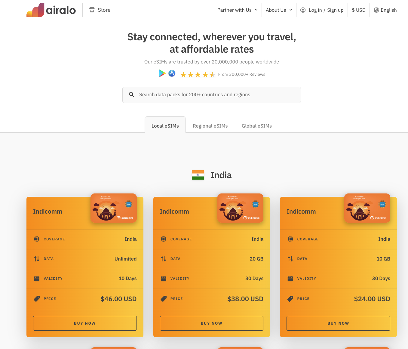 airalo esim india