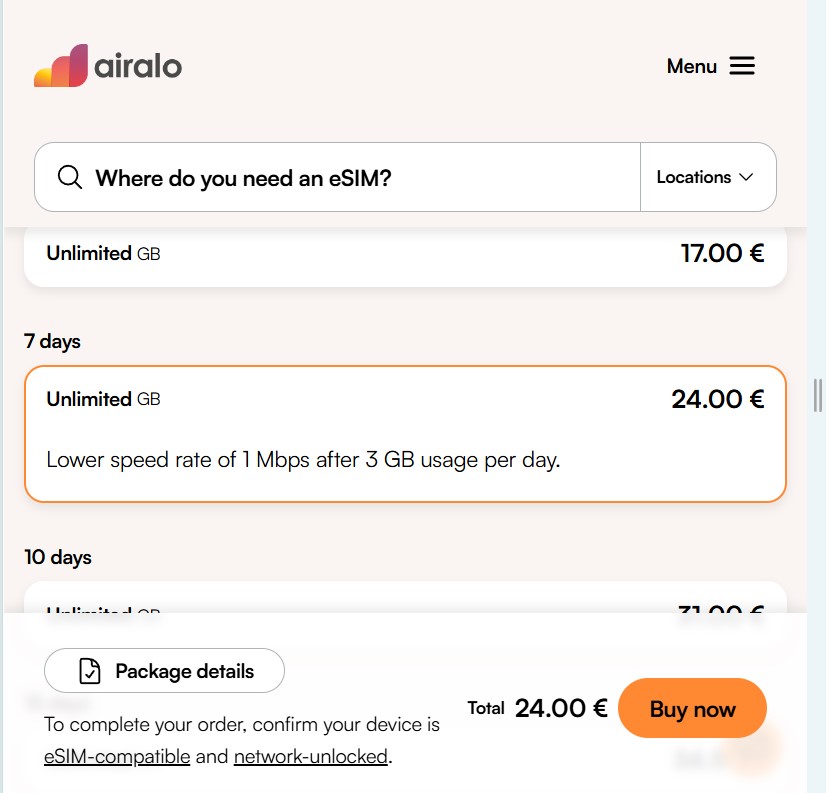 Airalo eSIM Thailand