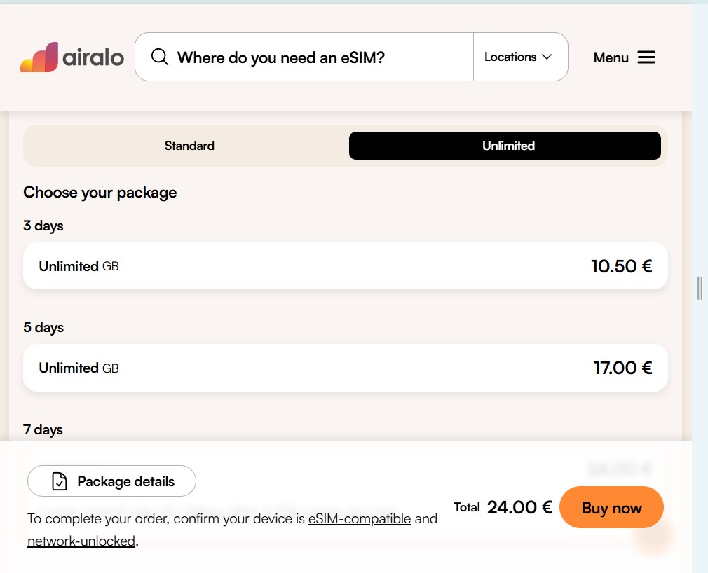 Airalo eSIM Thailand